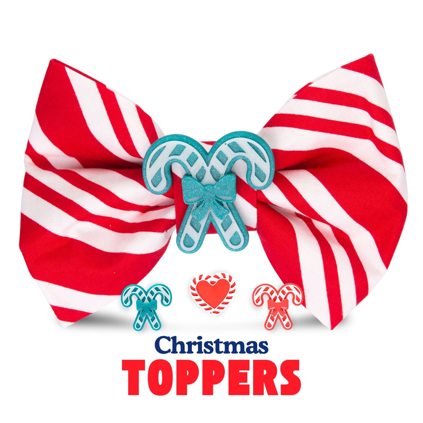 Bowtie Candy Cane Stripe Bowtie by Life for Pawz – Handmade for pets