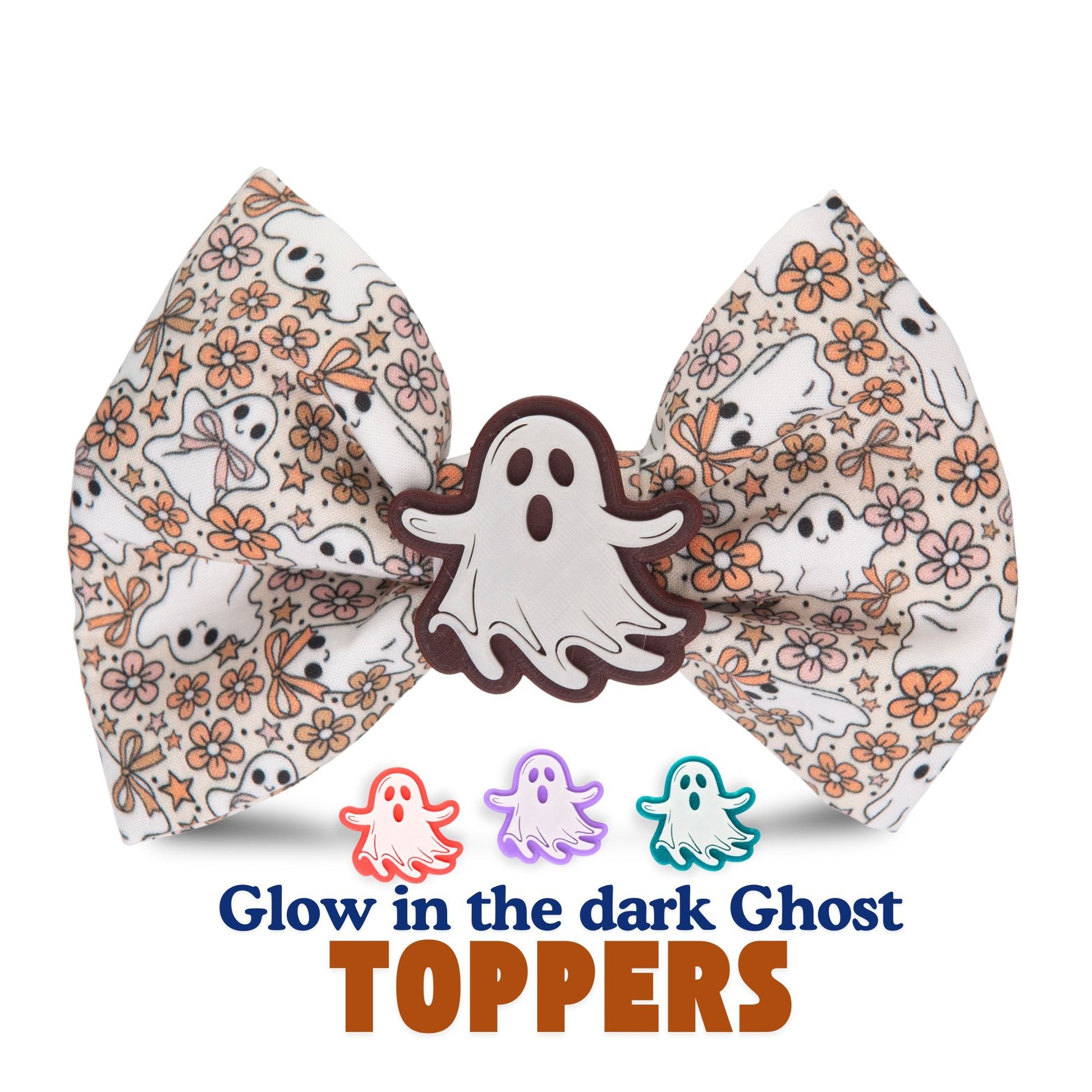 Bowtie Floral Ghost Fall Bowtie by Life for Pawz – Handmade for pets