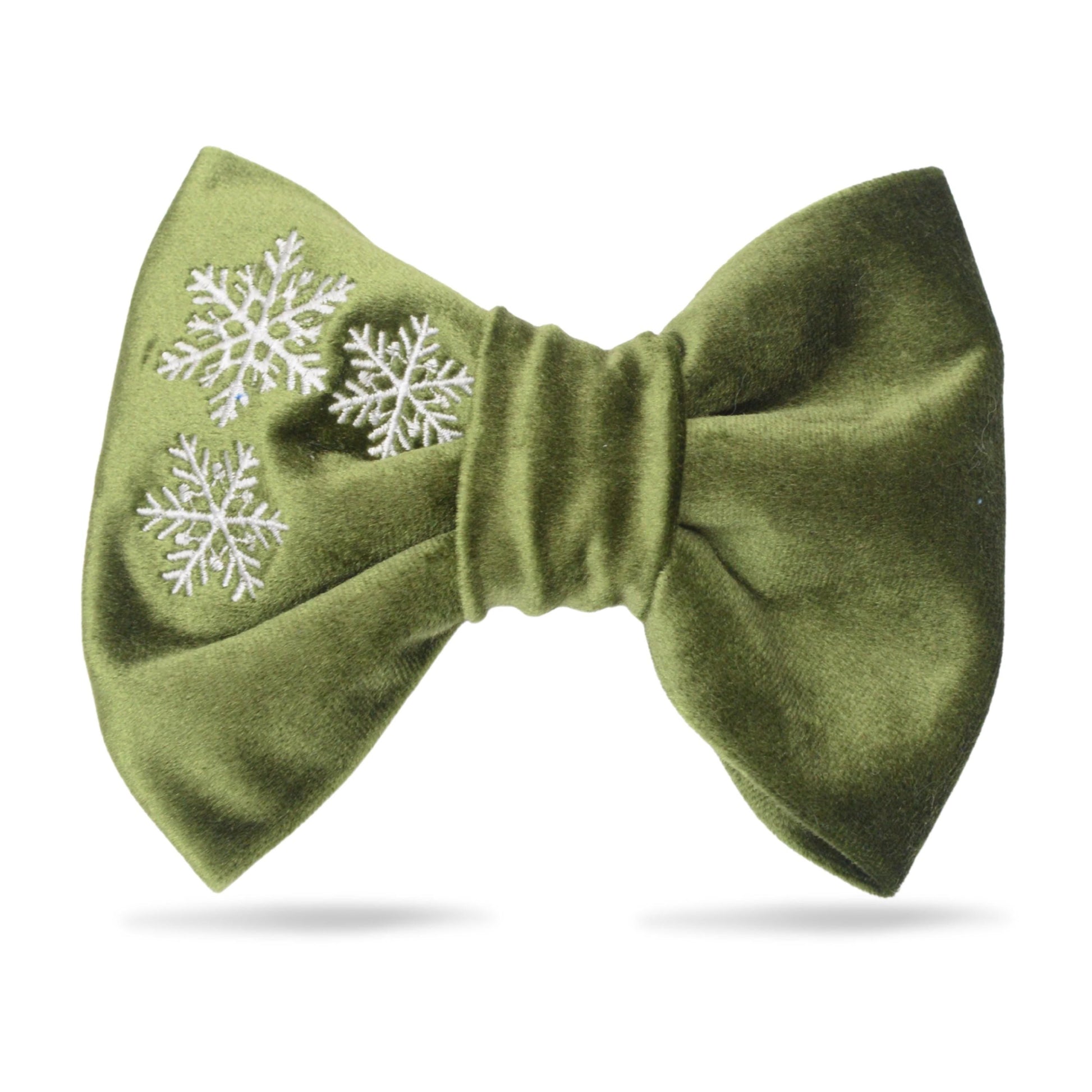 Bowtie Green Velvet Dog Bow Tie by Life for Pawz – Handmade for pets