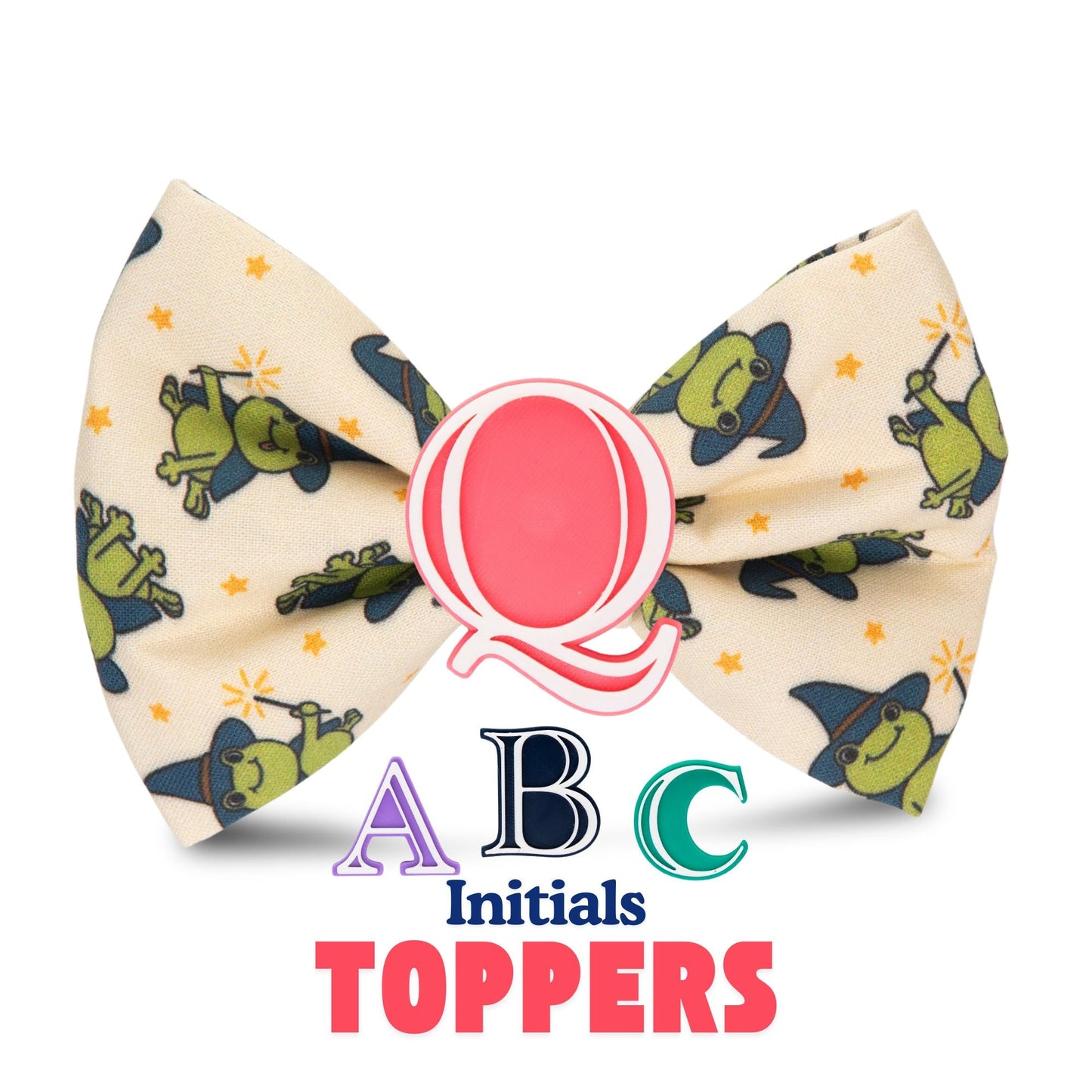 Bowtie Halloween Frog Bowtie with Initial by Life for Pawz – Handmade for pets