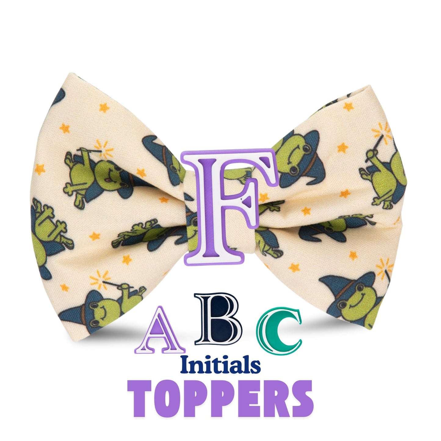 Bowtie Halloween Frog Bowtie with Initial by Life for Pawz – Handmade for pets