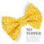 Bowtie Honeybee Bowtie with Initial Topper by Life for Pawz – Handmade for pets
