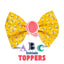 Bowtie Honeybee Bowtie with Initial Topper by Life for Pawz – Handmade for pets
