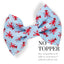 Bowtie Lobster Oversized Bow with Initial by Life for Pawz – Handmade for pets