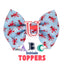 Bowtie Lobster Oversized Bow with Initial by Life for Pawz – Handmade for pets