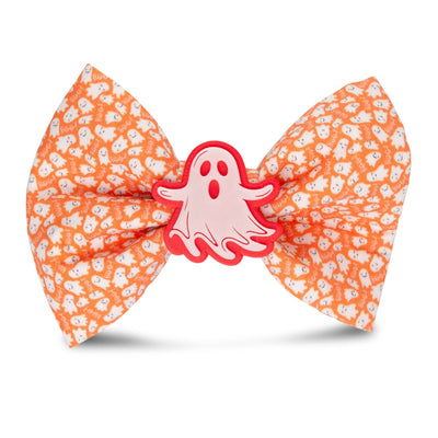 Bowtie Mini Ghost Orange Bowtie by Life for Pawz – Handmade for pets