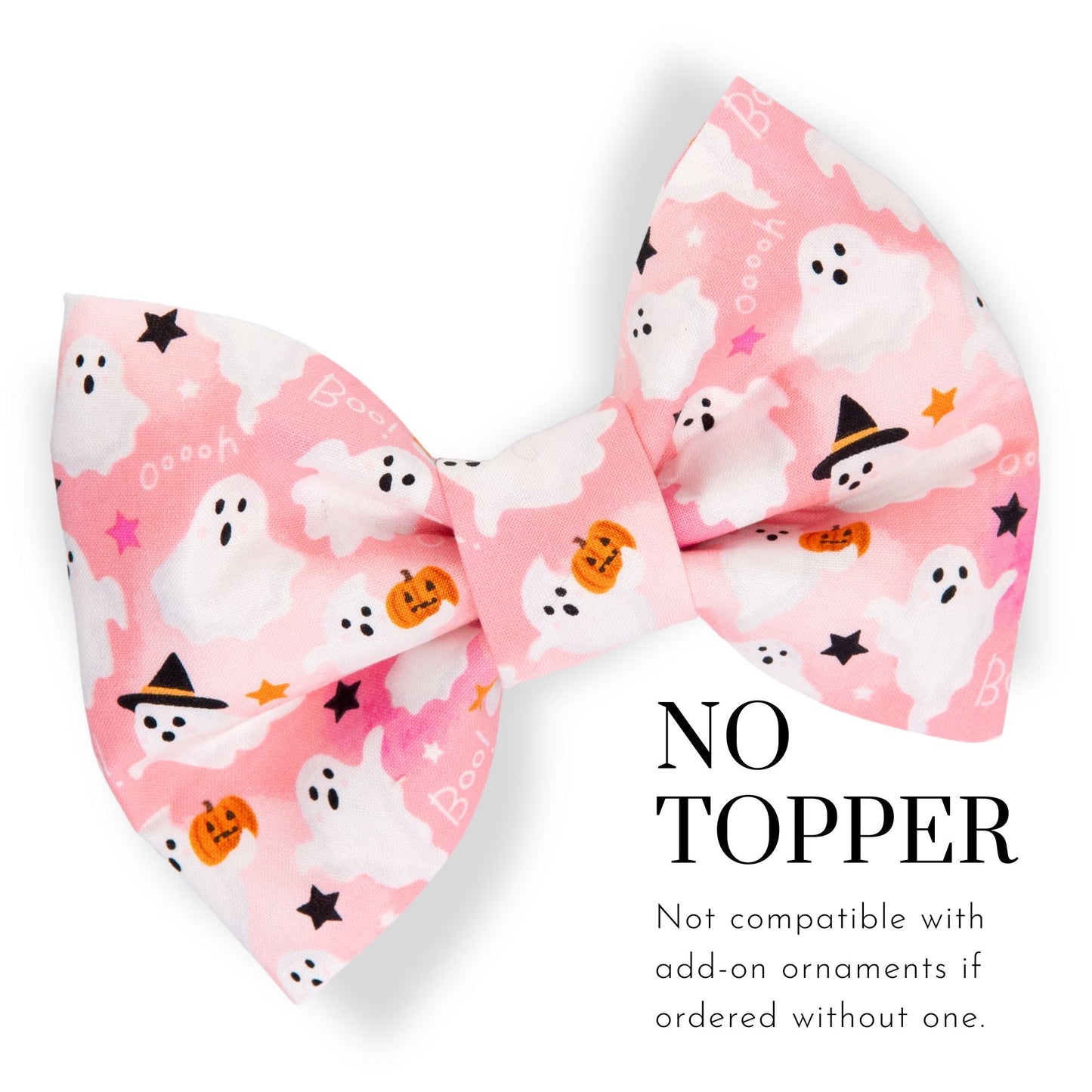 Bowtie Pink Boo Ghost Bowtie by Life for Pawz – Handmade for pets