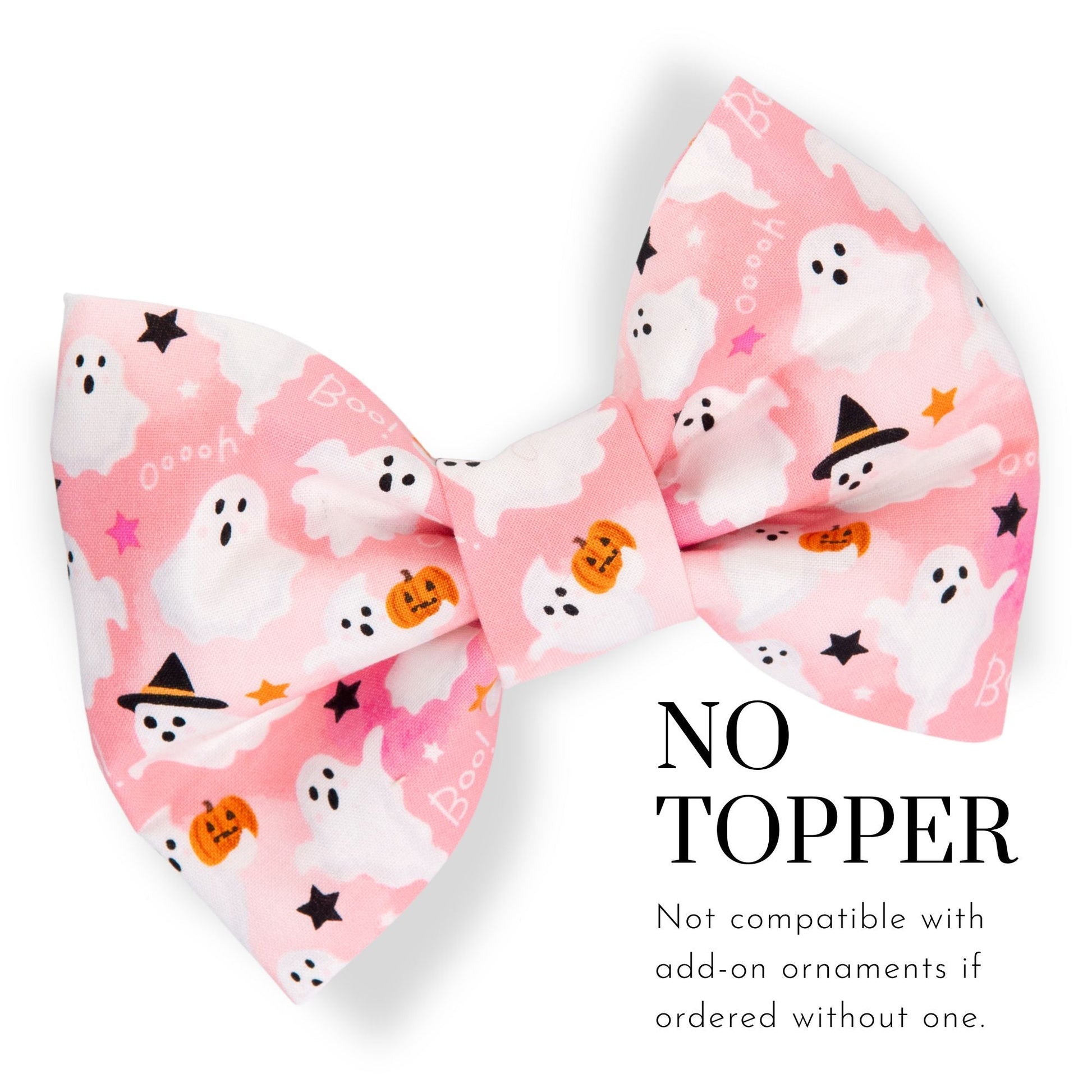 Bowtie Pink Boo Ghost Bowtie by Life for Pawz – Handmade for pets
