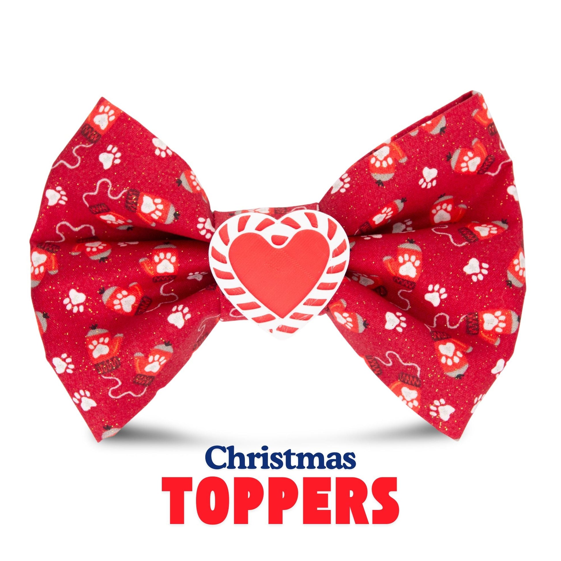 Bowtie Red Christmas Bowtie by Life for Pawz – Handmade for pets