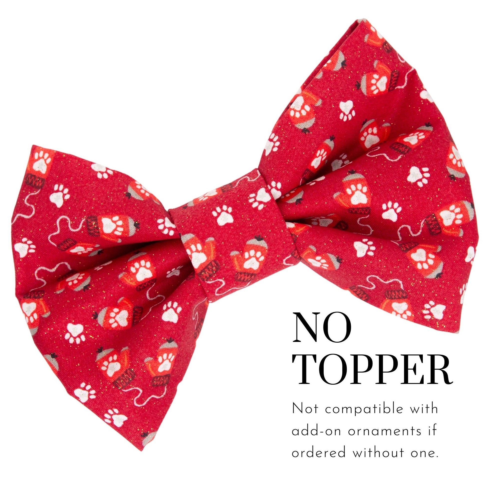 Bowtie Red Christmas Bowtie by Life for Pawz – Handmade for pets