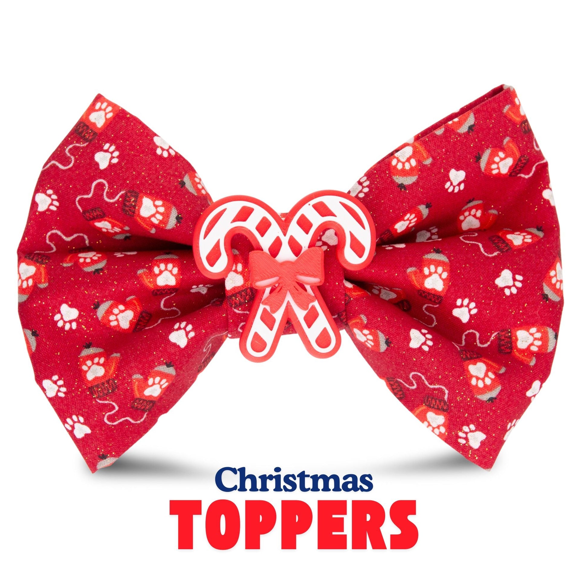 Bowtie Red Christmas Bowtie by Life for Pawz – Handmade for pets