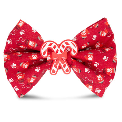 Bowtie Red Christmas Bowtie by Life for Pawz – Handmade for pets