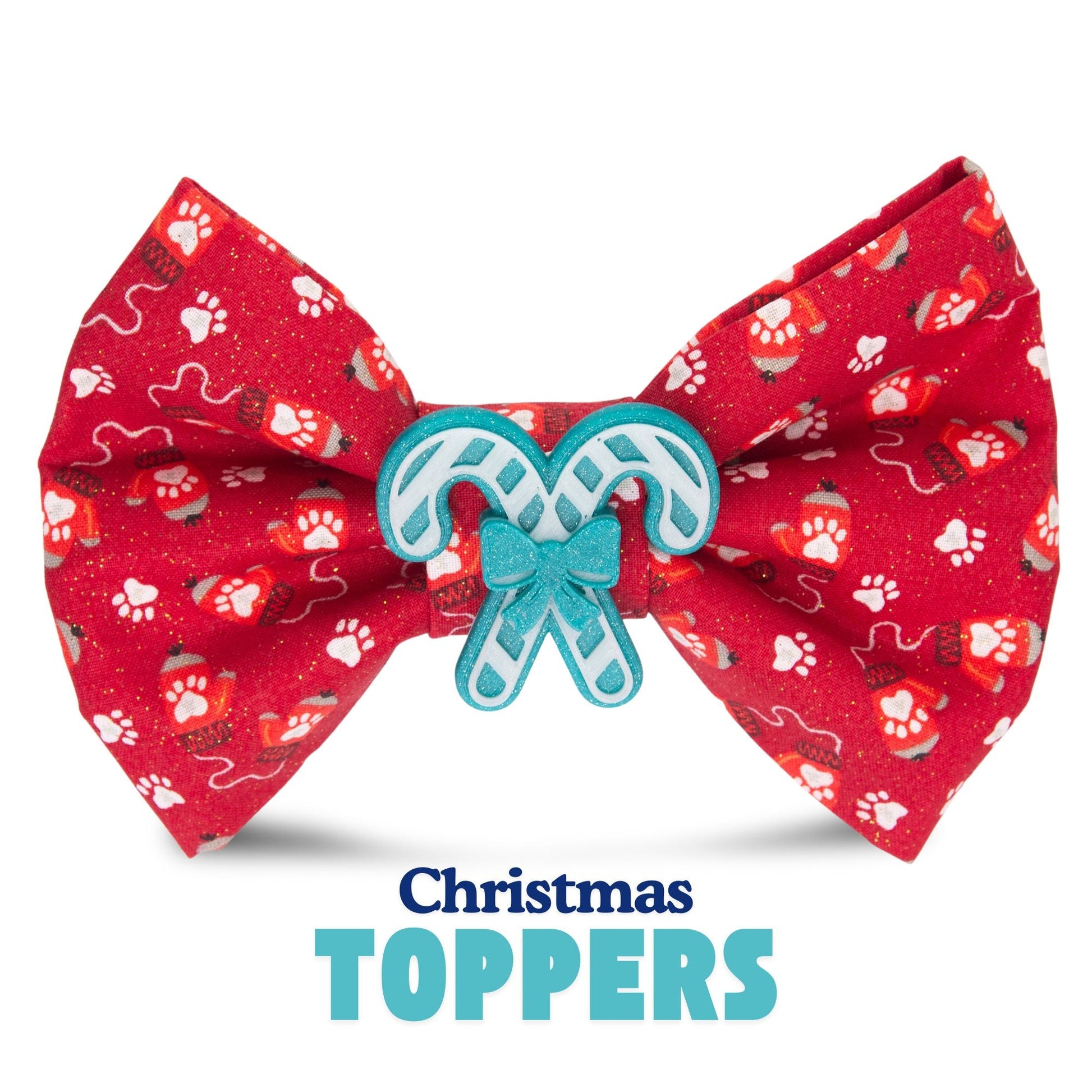Bowtie Red Christmas Bowtie by Life for Pawz – Handmade for pets