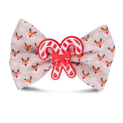 Bowtie Reindeer Holiday Bowtie by Life for Pawz – Handmade for pets