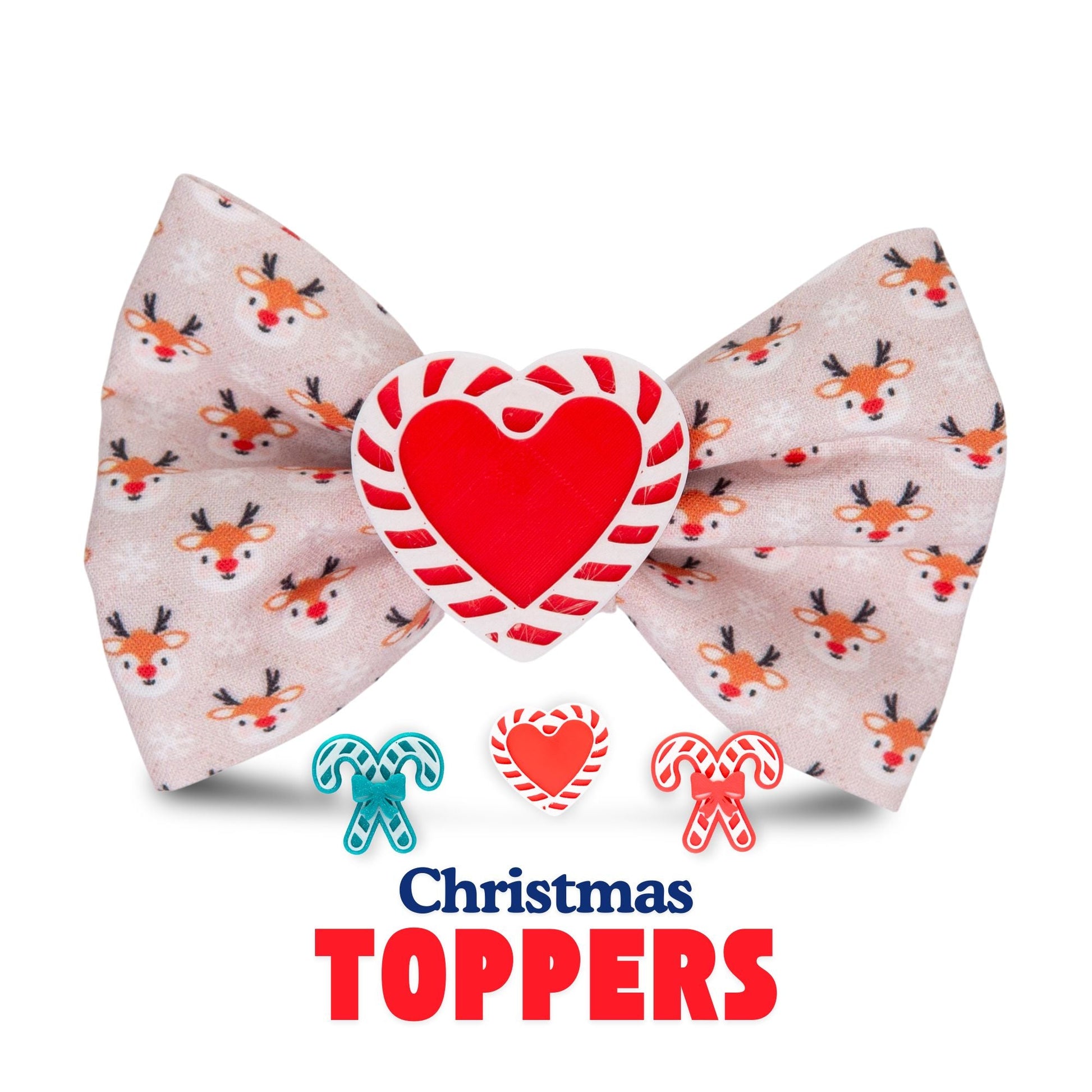 Bowtie Reindeer Holiday Bowtie by Life for Pawz – Handmade for pets