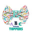Bowtie School Oversized Bow with Initial by Life for Pawz – Handmade for pets
