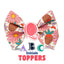 Bowtie Strawberry Daisy Bowtie with Initial by Life for Pawz – Handmade for pets