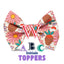 Bowtie Strawberry Daisy Bowtie with Initial by Life for Pawz – Handmade for pets
