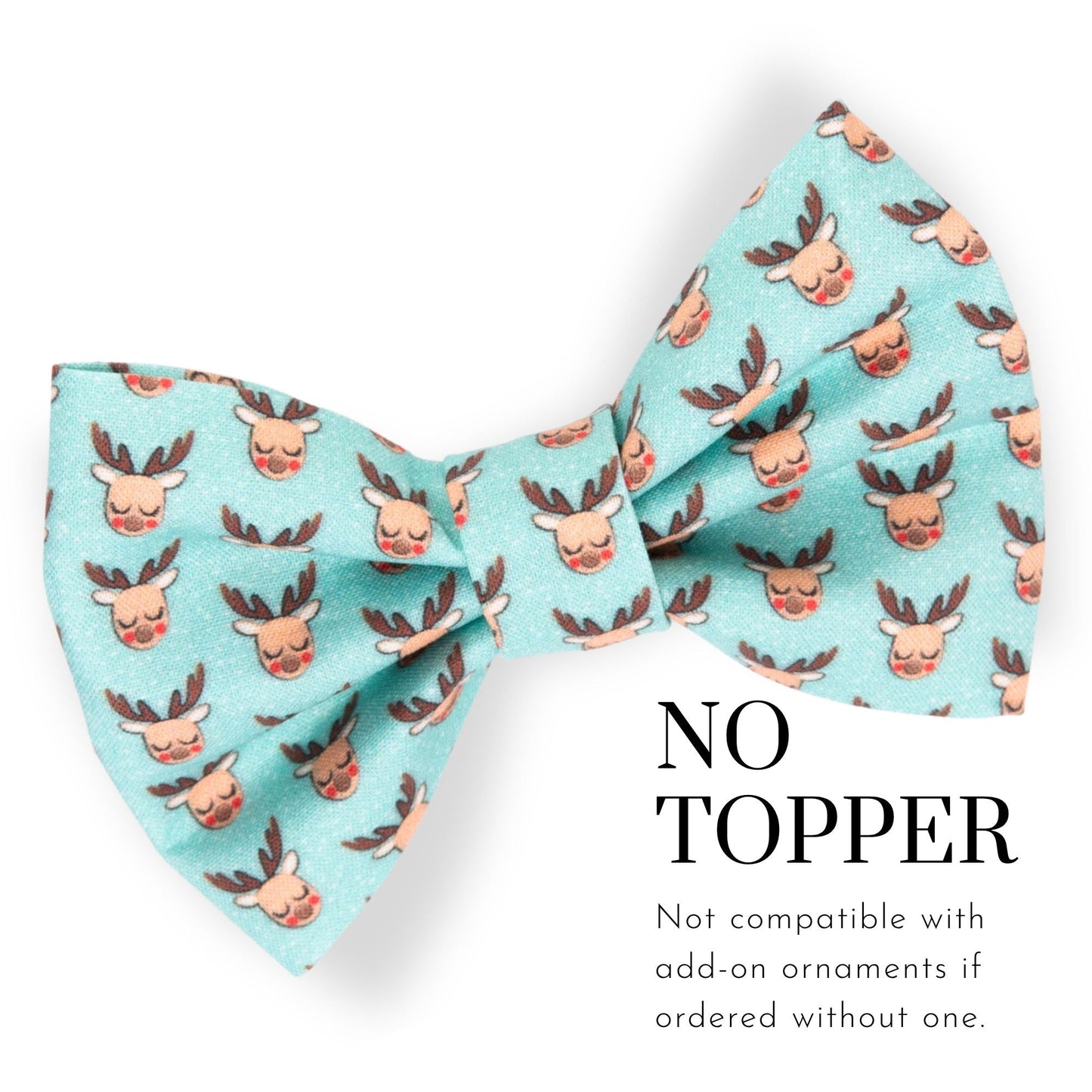 Bowtie Teal Reindeer Bowtie by Life for Pawz – Handmade for pets