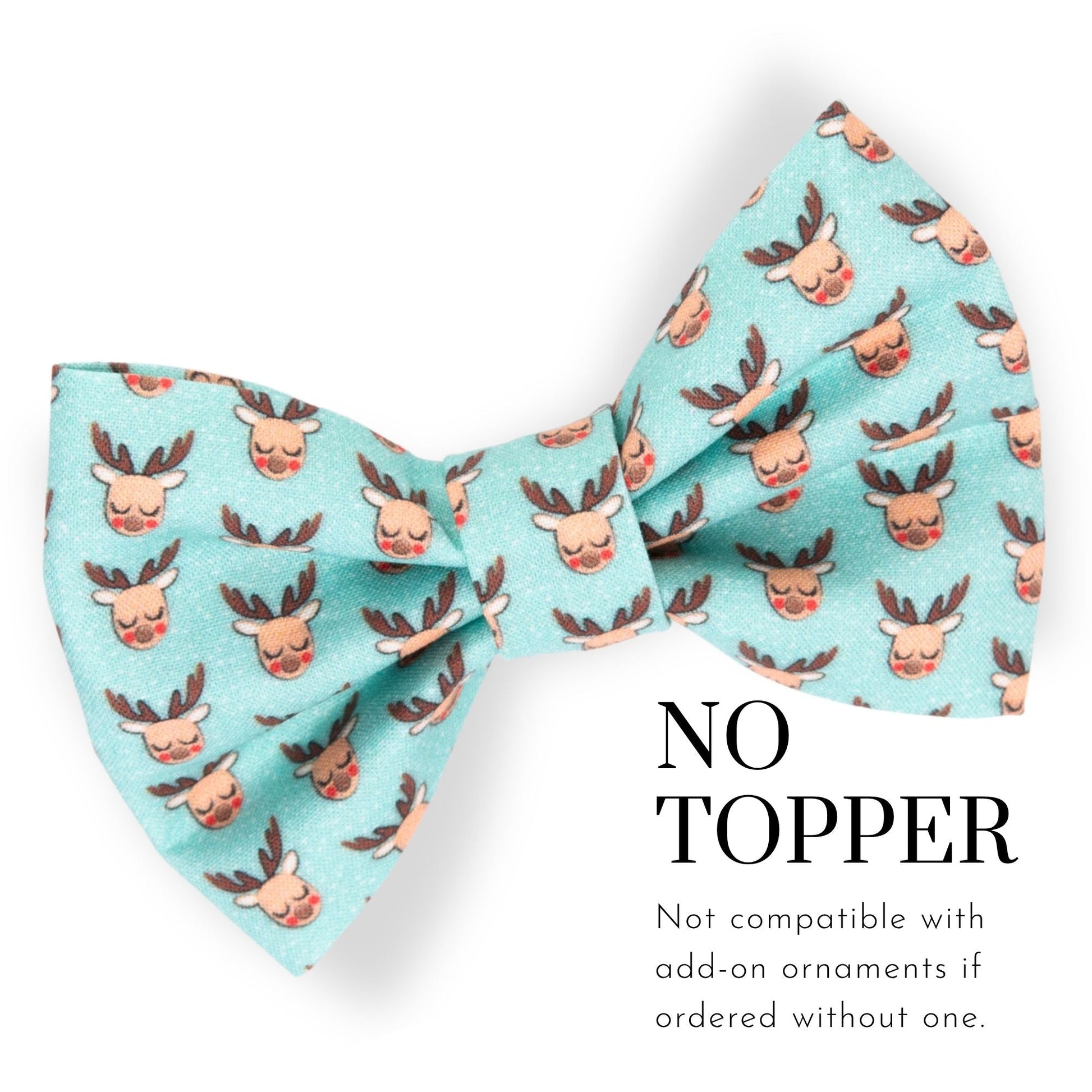 Bowtie Teal Reindeer Bowtie by Life for Pawz – Handmade for pets