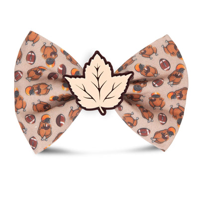 Bowtie Turkey Football Bowtie by Life for Pawz – Handmade for pets