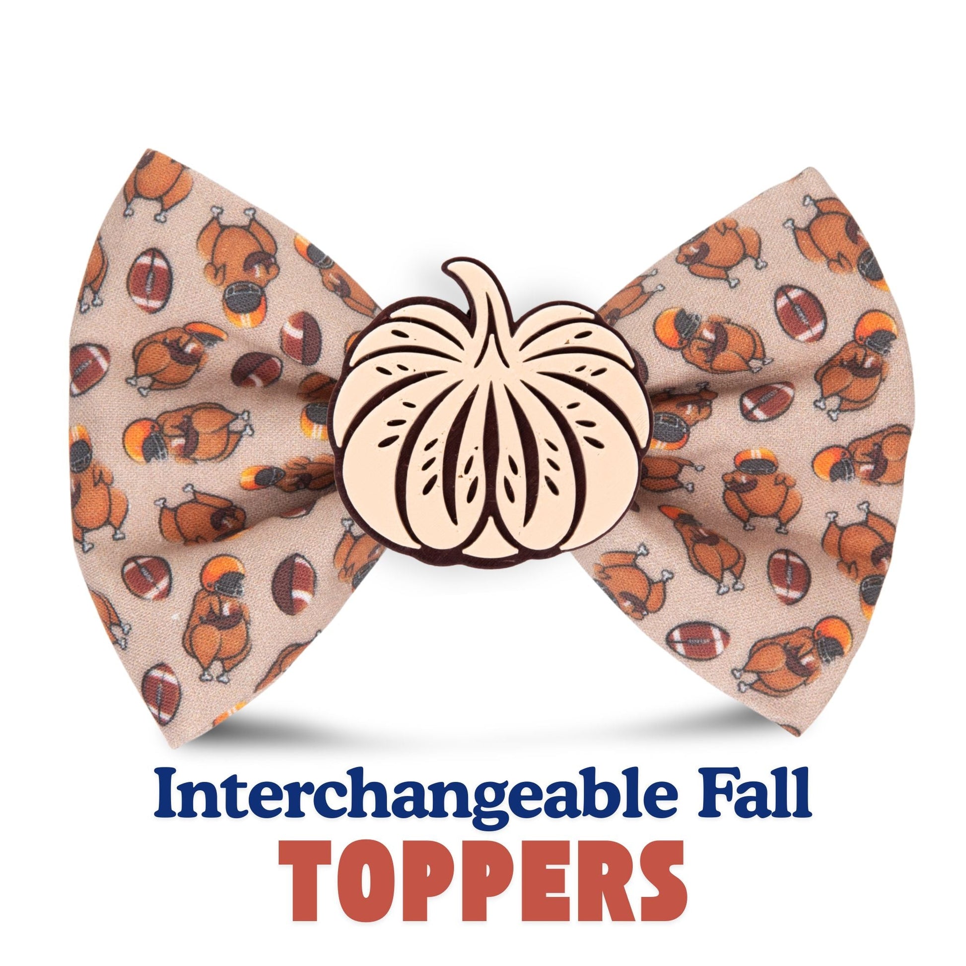 Bowtie Turkey Football Bowtie by Life for Pawz – Handmade for pets