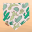 Dog bandana Cactus & Orange Gingham Reversible Dog Bandana with Bone Clasp - Life for Pawz - Bone Clasp