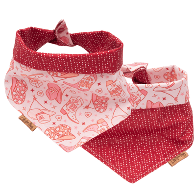 Dog bandana Cowboy Cowgirl Dog Outfit Reversible Dog Bandana - Life for Pawz - Reversible Dog Bandana