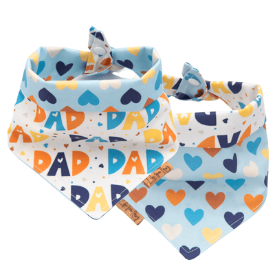Dog bandana Custom Father’s Day Dog Bandana - Life for Pawz - Reversible Dog Bandana