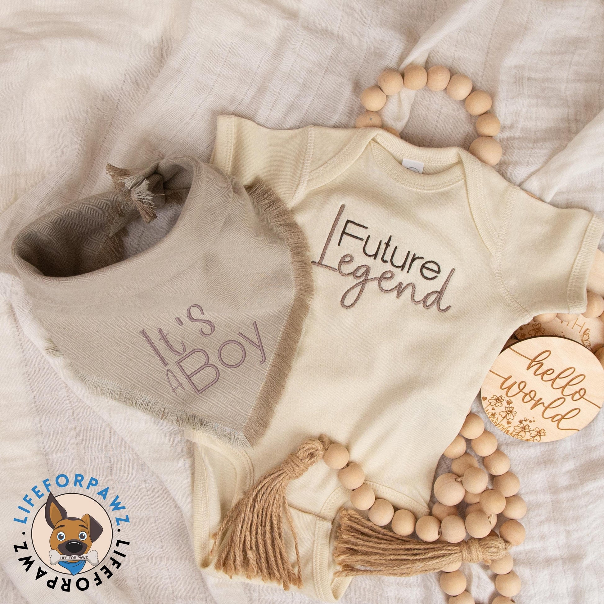 Dog & Baby Sets Future Legend Set by Life for Pawz – Handmade for pets