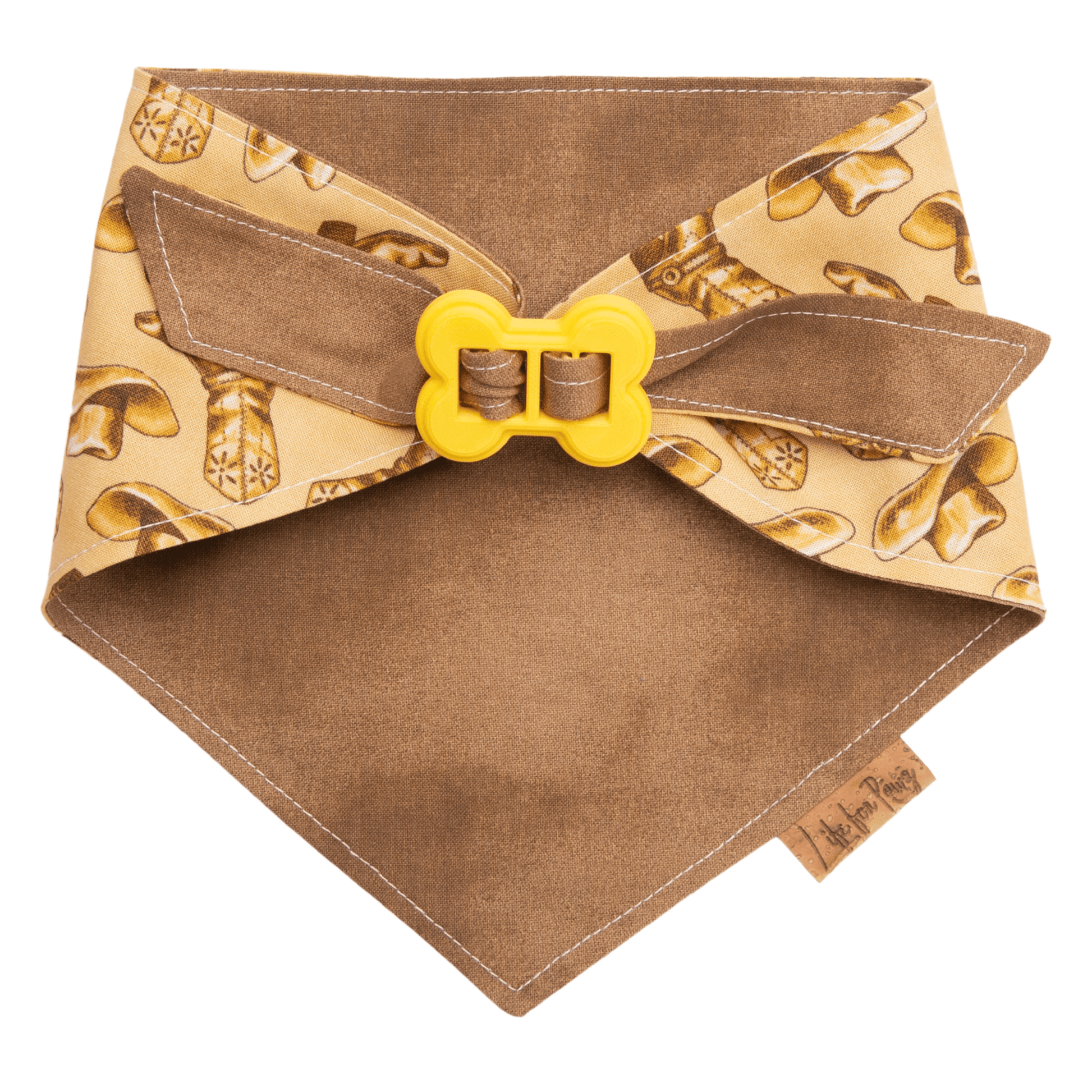 Dog bandana Easy Tie Cowboy Dog Bandana - Life for Pawz - Bone Clasp