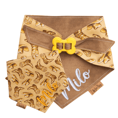 Dog bandana Easy Tie Cowboy Dog Bandana - Life for Pawz - Bone Clasp