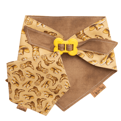 Dog bandana Easy Tie Cowboy Dog Bandana - Life for Pawz - Bone Clasp