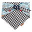 Dog bandana Feeling Crabby & Gingham Reversible Dog Bandana with Bone Clasp - Life for Pawz - Bone Clasp