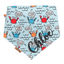 Dog bandana Feeling Crabby & Gingham Reversible Dog Bandana with Bone Clasp - Life for Pawz - Bone Clasp