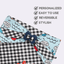 Dog bandana Feeling Crabby & Gingham Reversible Dog Bandana with Bone Clasp - Life for Pawz - Bone Clasp