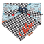 Dog bandana Feeling Crabby & Gingham Reversible Dog Bandana with Bone Clasp - Life for Pawz - Bone Clasp