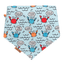 Dog bandana Feeling Crabby & Gingham Reversible Dog Bandana with Bone Clasp - Life for Pawz - Bone Clasp