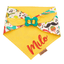Dog bandana Fiesta & Yellow Dog Bandana – Reversible with Bone Clasp - Life for Pawz - Bone Clasp