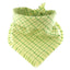 Flannel Bandanas Lime Green Grid by Life for Pawz – Handmade for pets