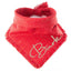 Flannel Bandanas Red & Gold Sparkle by Life for Pawz – Handmade for pets
