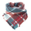 Flannel Bandanas Teal & Rust Plaid by Life for Pawz – Handmade for pets
