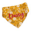 Dog bandana Golden Floral Embroidered Scrunchie Dog Bandana - Life for Pawz - 