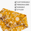 Dog bandana Golden Floral Embroidered Scrunchie Dog Bandana - Life for Pawz - 