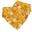Dog bandana Golden Floral Embroidered Scrunchie Dog Bandana - Life for Pawz - 