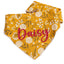 Dog bandana Golden Floral Embroidered Scrunchie Dog Bandana - Life for Pawz - 