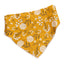 Dog bandana Golden Floral Embroidered Scrunchie Dog Bandana - Life for Pawz - 