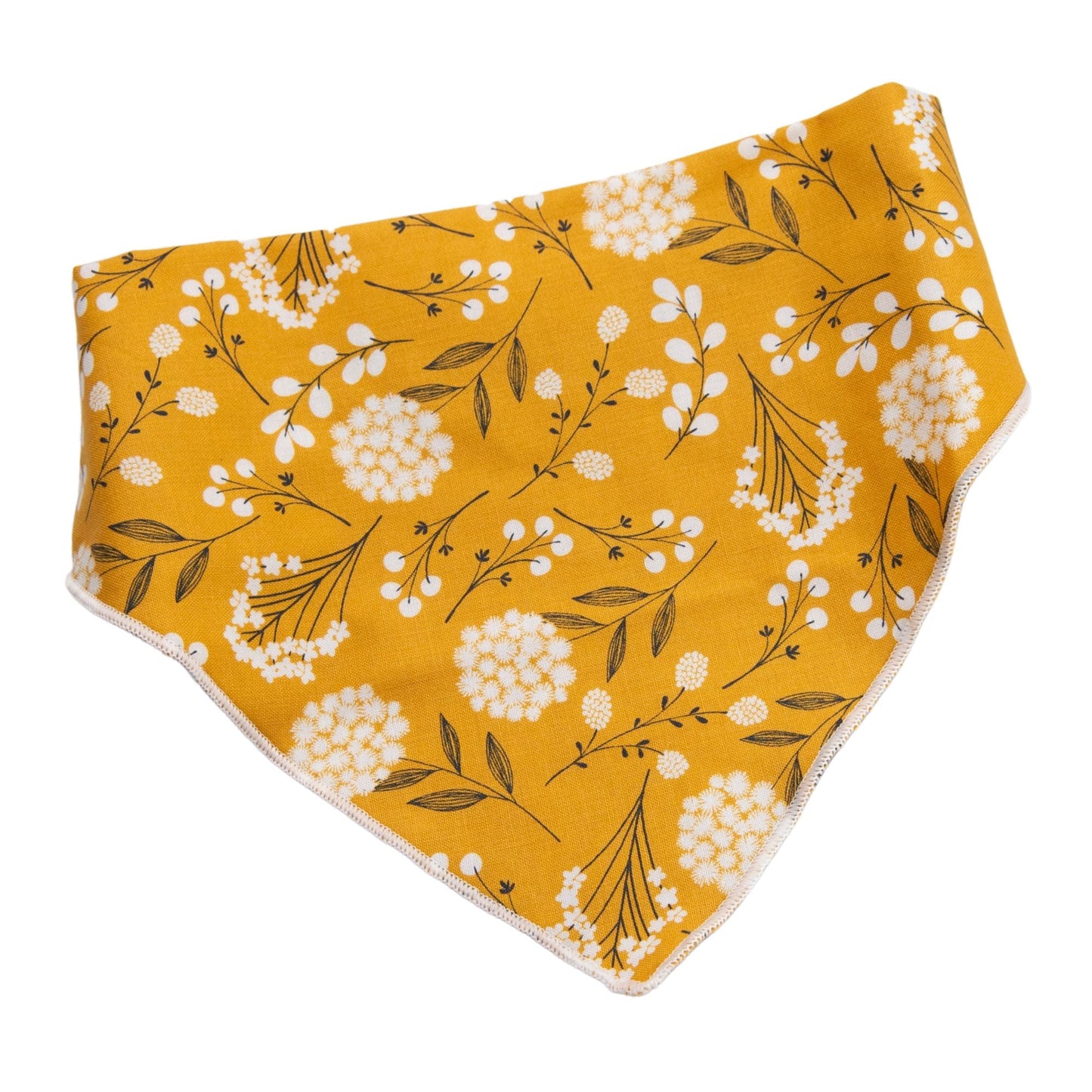Dog bandana Golden Floral Embroidered Scrunchie Dog Bandana - Life for Pawz - 