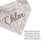 Dog bandana Gray Daisy Embroidered Scrunchie Dog Bandana - Life for Pawz - 
