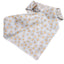 Dog bandana Gray Daisy Embroidered Scrunchie Dog Bandana - Life for Pawz - 